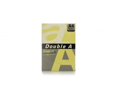 Spalvotas popierius Double A, 80g, A4, 500 lapų, Sviestas