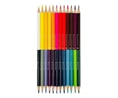 Spalvoti pieštukai dvipusiai, tribriauniai, COLORINO, 12 vnt., 24 spalvų.