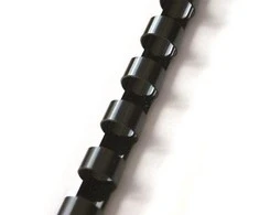 Spiralė įrišimui plastikinė 12 mm, juoda (100vnt.)