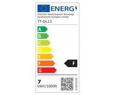 Taotronics Elune E5 7 lygių pritemdoma LED lempa su USB prievadu (Juodas)