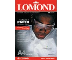 Termopernešimo popierius Lomond Thermotransfer Inkjet Paper A4, 10 lapų, šviesiems audiniams