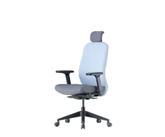 Up Up Athene ergonominė biuro kėdė Juoda, Pilkas + Mėlynas audinys