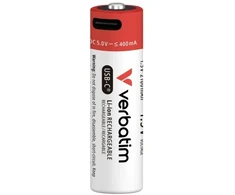 Verbatim 30249 USB-C Įkraunamos baterijos Li-ion AA 2100mAh (4 vnt pakuotėje)
