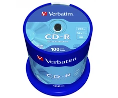 Verbatim 43411 CD-R 700MB 52X Extra Protection Surface diskai (100 vnt pakuotėje)