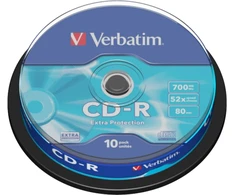 Verbatim 43437 CD-R 700MB 52X Extra Protection Surface diskai (10 vnt pakuotėje)