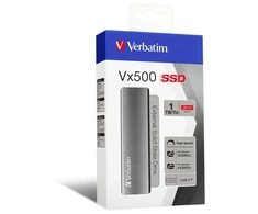 Verbatim 47444 Vx500 Išorinis kietasis diskas SSD 1TB, USB-C 3.2 Gen 2, Sidabrinis