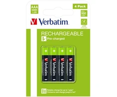 Verbatim 49514 Įkraunamos baterijos NiMH AAA HR03 950mAh (4 vnt pakuotėje)
