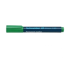 Schneder Žymeklis permanentinis Schneider Maxx 130, 1-3 mm, apvali galvutė, žalias 1213-021