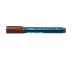 Schneder Žymeklis permanentinis Schneider Maxx 130, 1-3 mm, apvali galvutė, rudas 1213-014