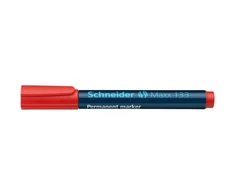 Schneder Žymeklis permanentinis Schneider Maxx 133, 1-4 mm, kirsta galvutė, raudonas 1213-023