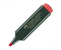 Žymeklis tekstui Faber-Castell, 1-5 mm, kirsta galvutė, raudonas 1212-306