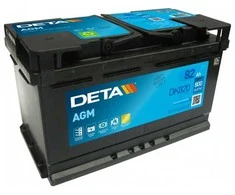 DETA DK820 82Ah 800A (EN) AGM akumuliatorius