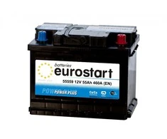 EUROSTART POWER PLUS 55559 55Ah akumuliatorius