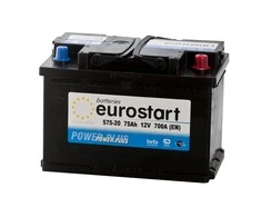 EUROSTART POWER PLUS 57520 75Ah akumuliatorius