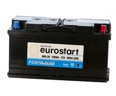 EUROSTART POWER PLUS 60038 100Ah akumuliatorius