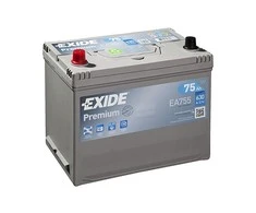 EXIDE Premium EA755 75Ah 630A (EN) 12V akumuliatorius