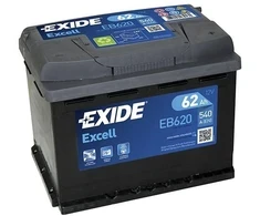EXIDE EB620 62Ah 540A (EN) 12V akumuliatorius