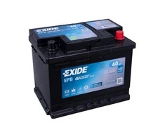 EXIDE EL600 EFB 60Ah 640A (EN) 12V akumuliatorius