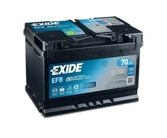 EXIDE EL700 EFB 70Ah 720A (EN) 12V akumuliatorius