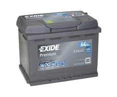 EXIDE Premium EA640 64Ah 640A (EN) akumuliatorius