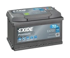 EXIDE Premium EA722 72Ah 720A (EN) akumuliatorius