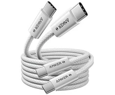 Įkrovimo laidas Anker USB-C / USB-C 240W (baltas) 2 x 1,8 m