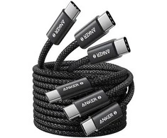 Įkrovimo laidas Anker USB-C / USB-C 240W (juodas) 3 x 1,5 m