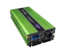 Įtampos keitiklis Qoltec Pure Sine Wave Monolith + įkroviklis (51942) 1000W 12V