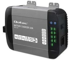 Qoltec Smart Monolith įkroviklis (51959) 12V, 20A skirtas LiFePO4, AGM, GEL, SLA akumuliatoriams