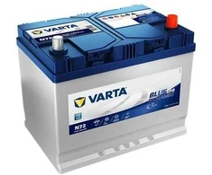 VARTA START STOP N72 (572501076) 72Ah 760A (EN) 12V EFB akumuliatorius