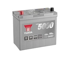 YUASA YBX5057 Sidabrinis 50Ah 450A (EN) akumuliatorius