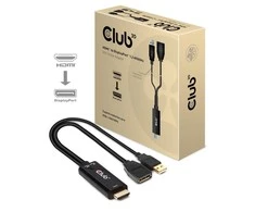 Club 3D CLUB3D HDMI 2.0 Į DISPLAYPORT 1.2 4K60HZ HDR M/F ACTIVE ADAPTER Juodas