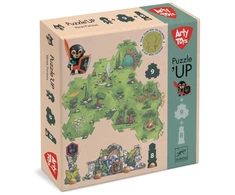 Djeco Arty Toys - Milžiniška dėlionė su figūrėle - Laukinis karys Voras (18 det.)