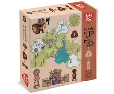 Djeco Arty Toys - Milžiniška dėlionė su figūrėle - Vikingas Alrikas (15 det.)