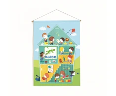 Plakatas Djeco - Illustrated canva (70 x 100 cm)