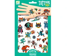 KNYGA Djeco Tatuiruotės - Superherojai (50+ tatuiruočių) ( DJ09614 )