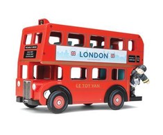 Le Toy Van Raudonas dviejų aukštų autobusas