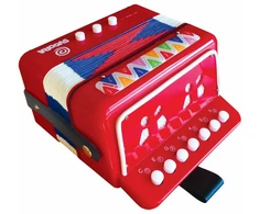 Svoora Muzikinis instrumentas - Akordeonas - Raudonas - 7 klavišai (14 natų) ( SV10299 )