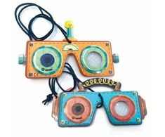 Svoora - Popierinė KaleidoKaukė - Robotas (1 vnt., 2 dizainai)