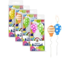 Trendhaus Birthday Fun - Žvakutės - Balionai (2 vnt., 4 dizainai)