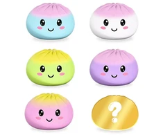Trendhaus Antistresinis žaislas – Minkštas koldūnas (Ø 6 cm) (1 „Mystery Box“, 6 dizainai)