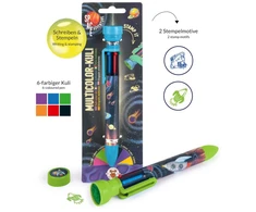 Trendhaus Space Adventure - Daugiaspalvis rašiklis su antspaudu (1 vnt., 2 dizainai)