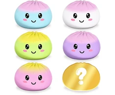 Trendhaus Minkomas antistresinis žaislas XXL – Koldūnas (Ø 15,5 cm) (1 „Mystery Box“, 6 dizainai)