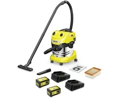 Kärcher Akumuliatorinis drėgno sauso valymo siurblys WD 4-18 S Dual Battery Set | 1.628-626.0