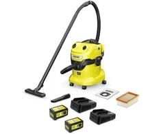 Kärcher Akumuliatorinis drėgno sauso valymo siurblys WD 4-18 Dual Battery Set | 1.628-601.0