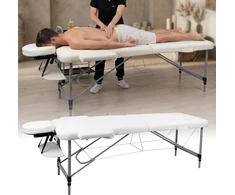 2 dalių aliuminis masažo stalas inSPORTline Morrani (186 × 60 × 62,5–85,5 cm)