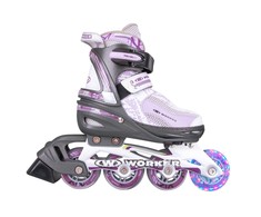 Inline Reguliuojamo dydžio riedučiai su šviečiančiais ratukais Worker Perleta LED