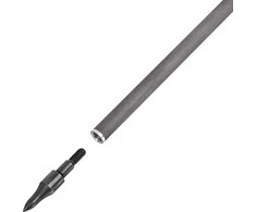 Anglies pluošto strėlės su įsukamais antgaliais inSPORTline Carbison 30”, 10vnt, raudonos-geltonos