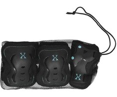 Apsaugų rinkinys Nils Extreme H320 juodas-mėtinis, dydis XL