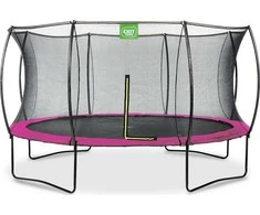 Apvalus batutas Exit Silhouette 427cm - Rožinis